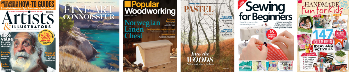 Arts and crafts magazines on Libby